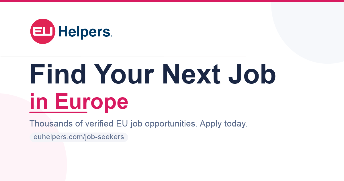 Jobs in Europe for Foreign Workers – Visa & Work Permit Support | EU ...