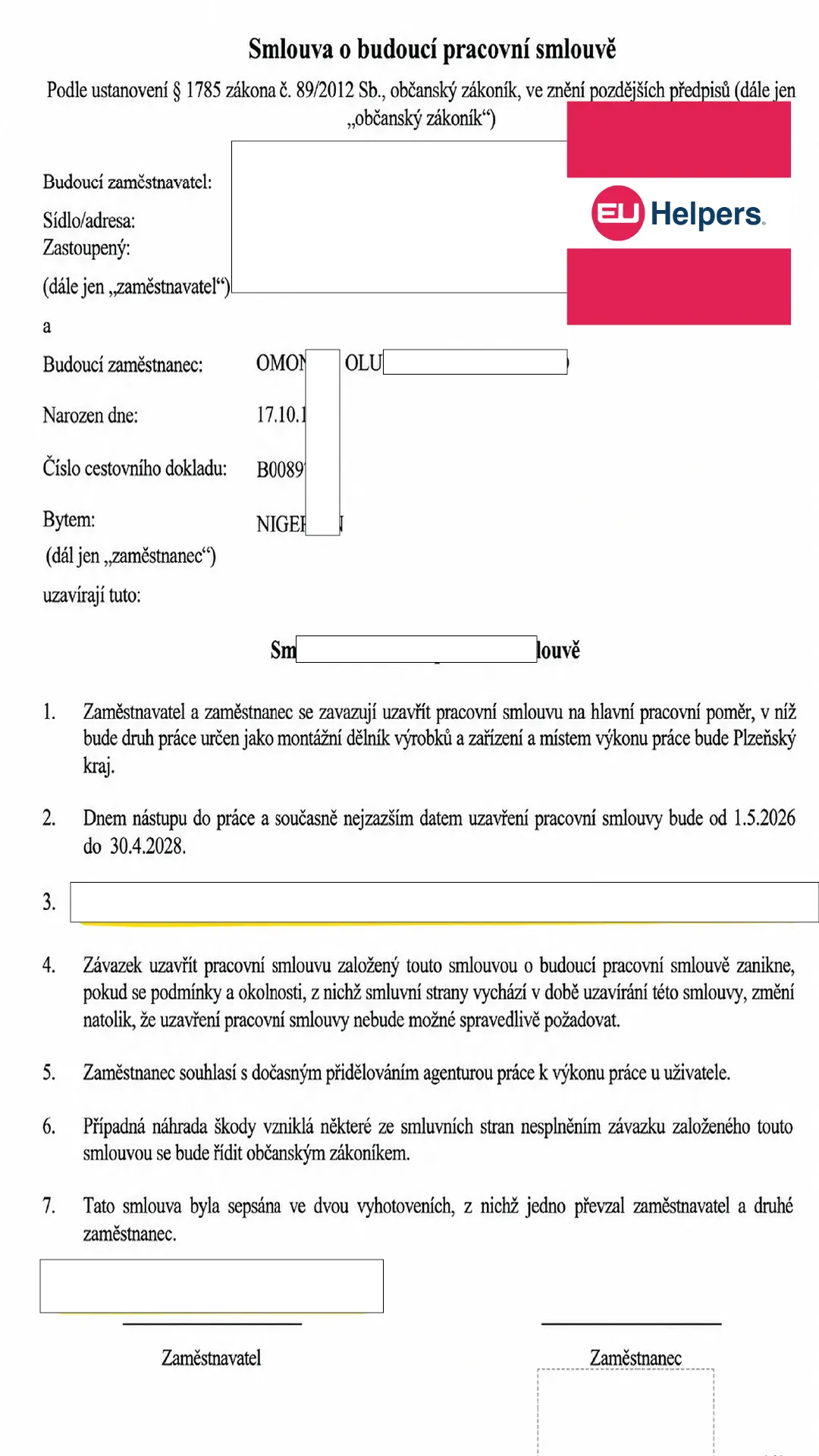 Czech Republic Work Permit Success Stories