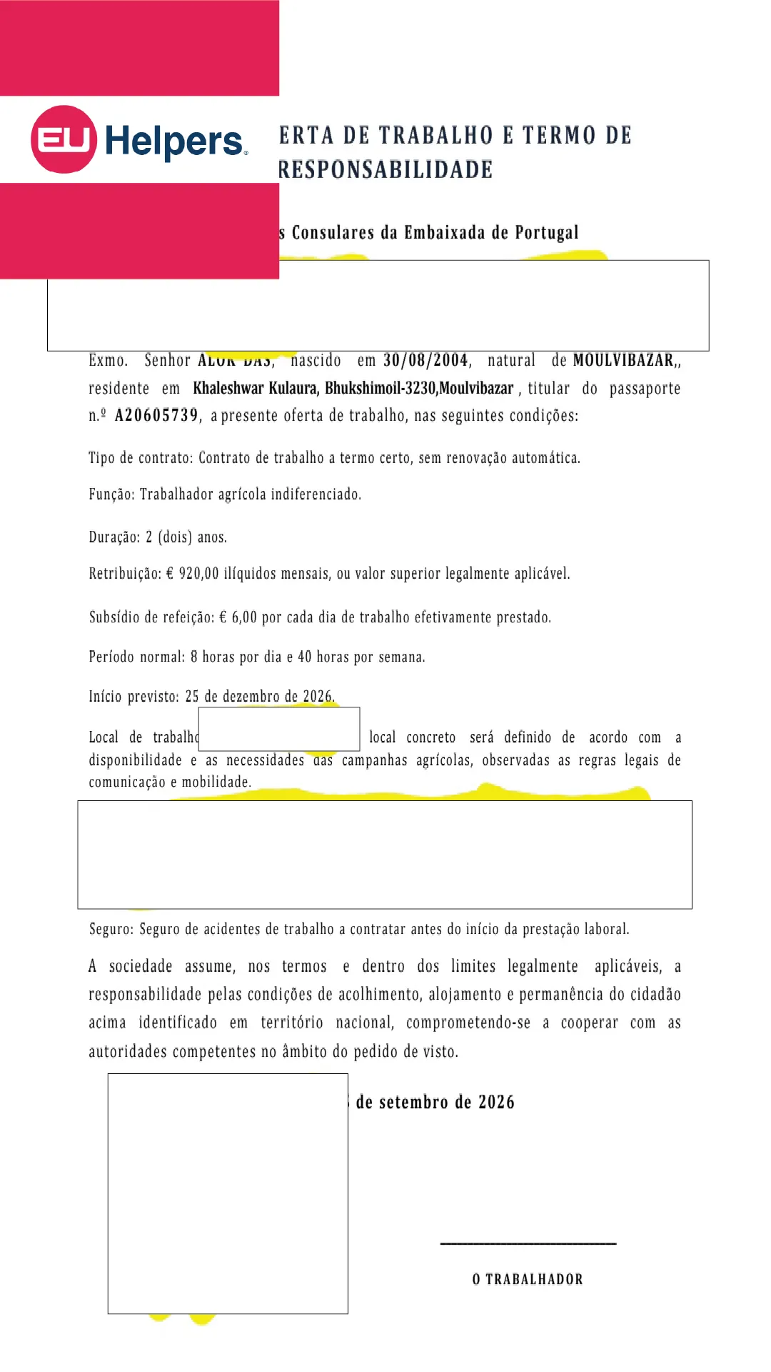 Portugal Seasonal Work Permit Success Stories