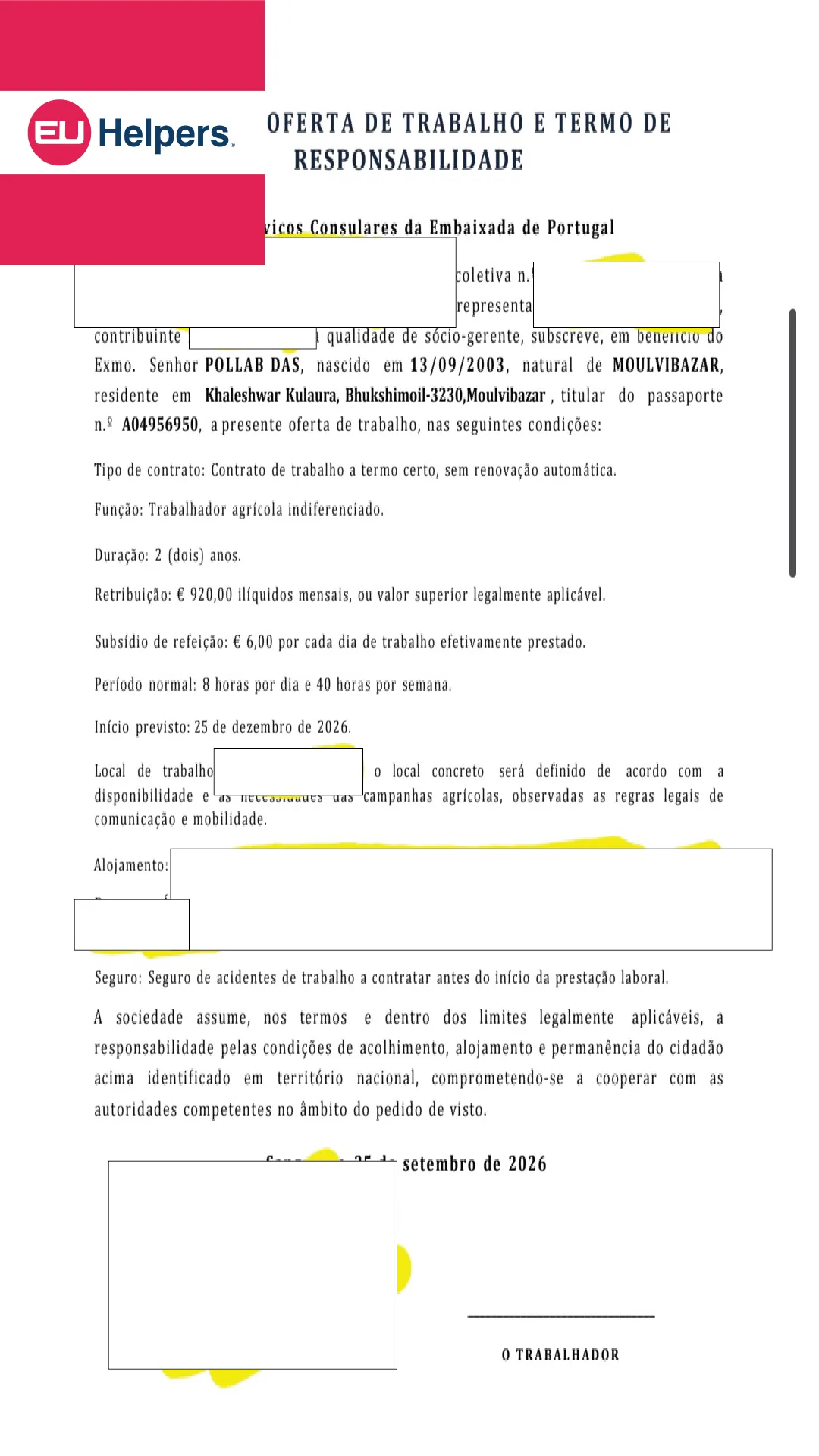 Portugal Seasonal Work Permit Success Stories